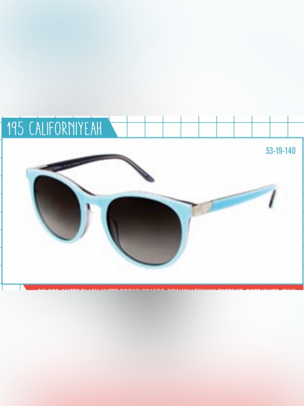 Brand New Paul Frank Blue Silver “one way wanderer” Sunglasses